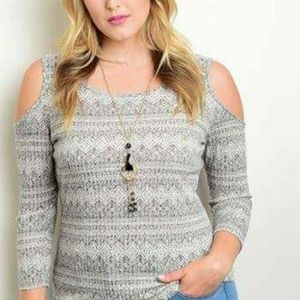 Cold Shoulder Stretchy Top